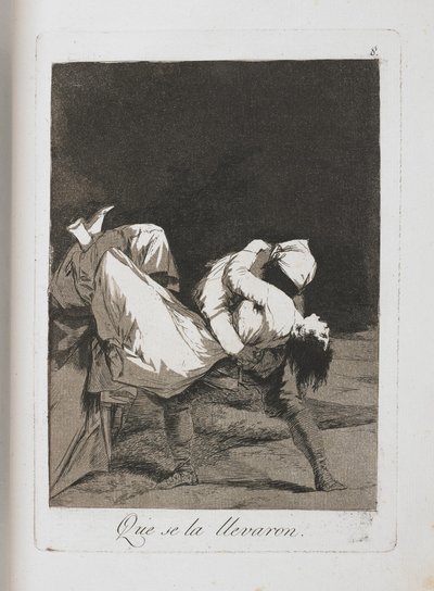 Plate from Los Caprichos, 1797-1798 by Francisco de Goya